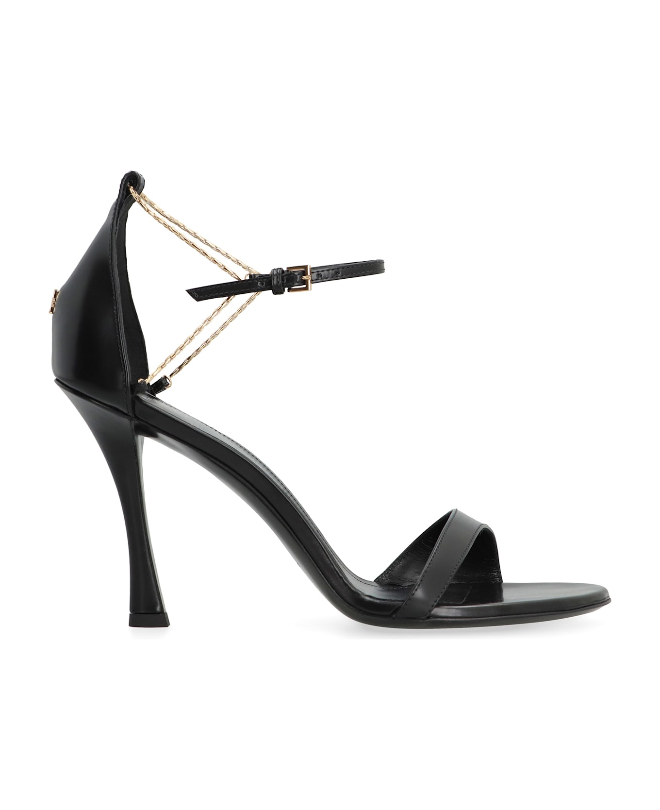 Givenchy 4g Liquid Leather Sandals - black