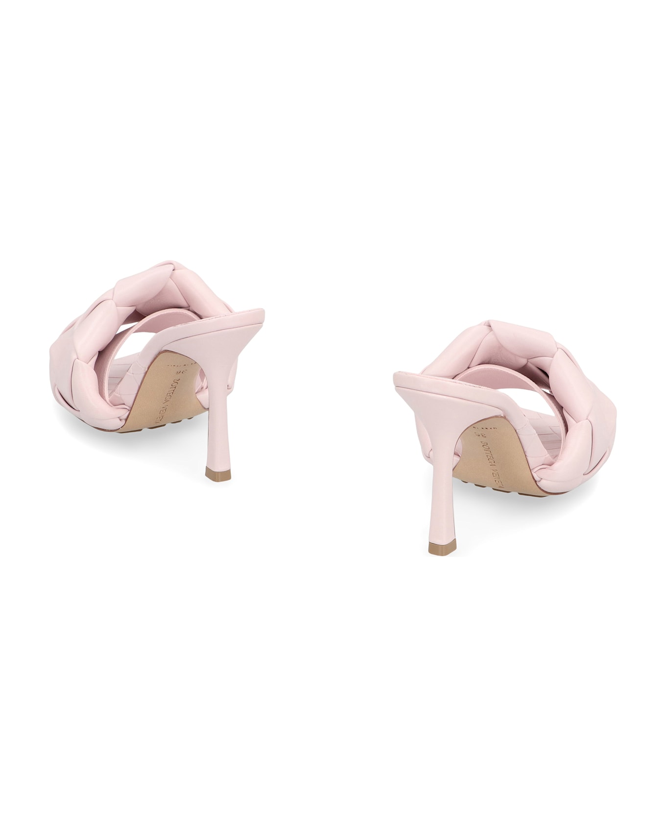 Bottega Veneta The Lido Leather Mules - Pink
