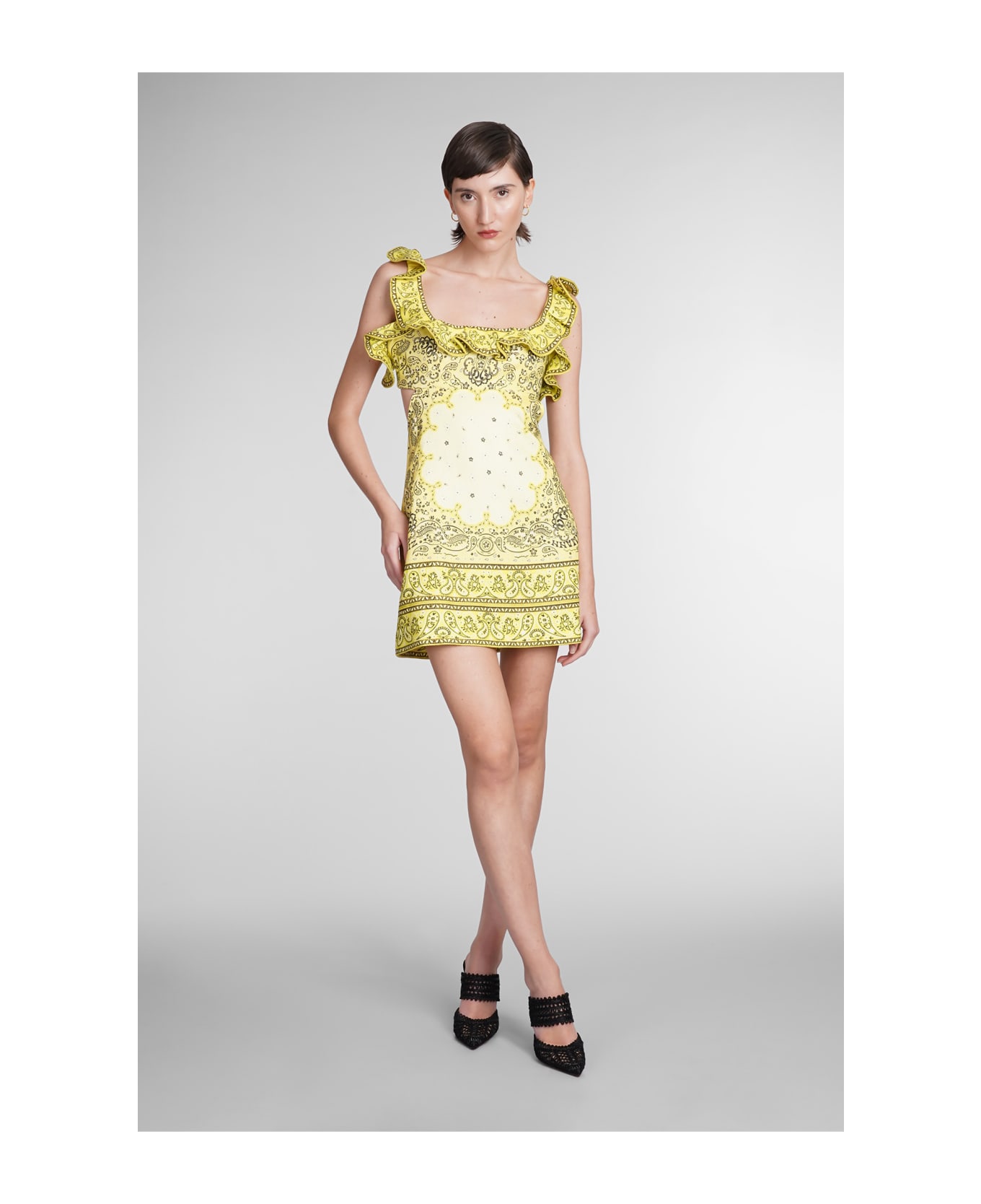 Zimmermann Frilled Dress - Yeba Yellow Bandana