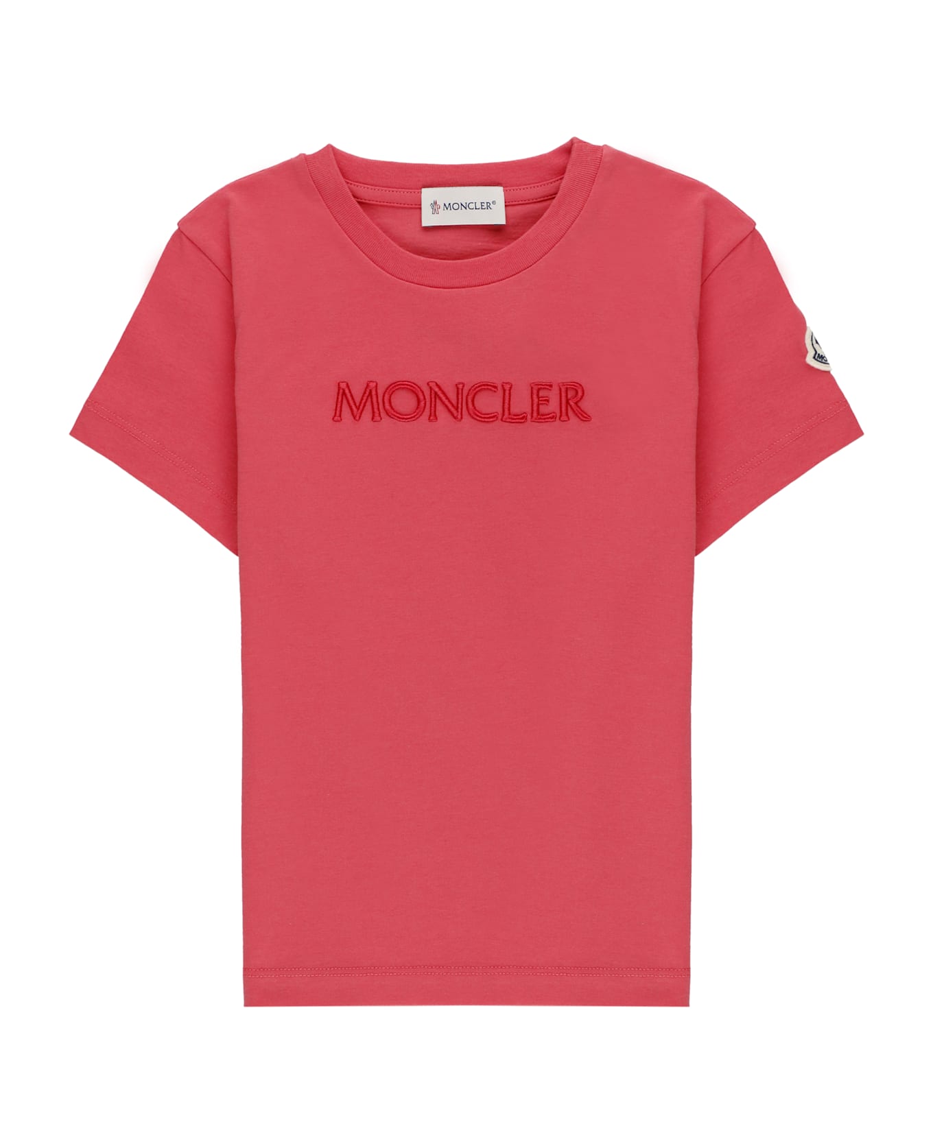 Moncler Logoed T-shirt - Fuchsia