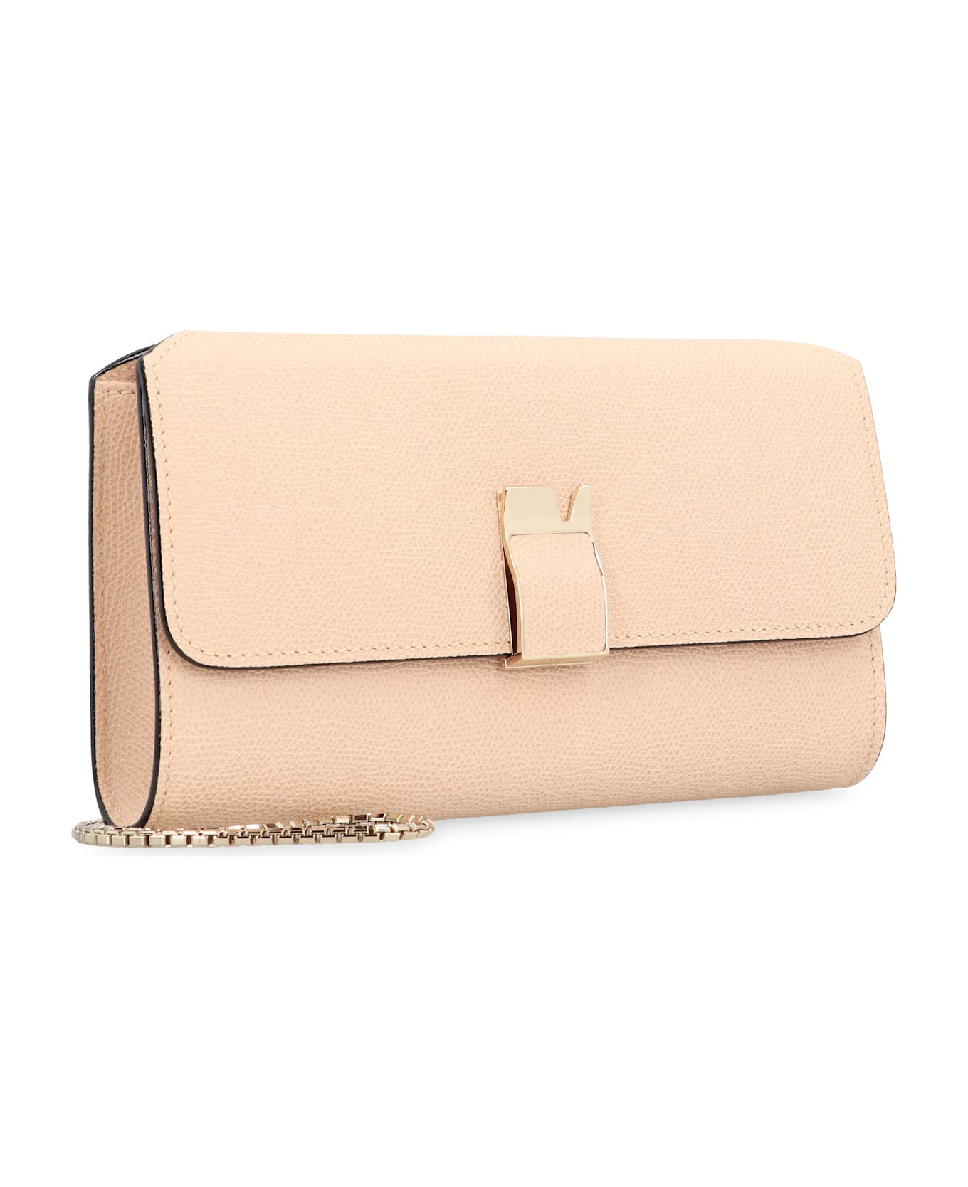 Valextra Nolo Leather Clutch - Pale pink