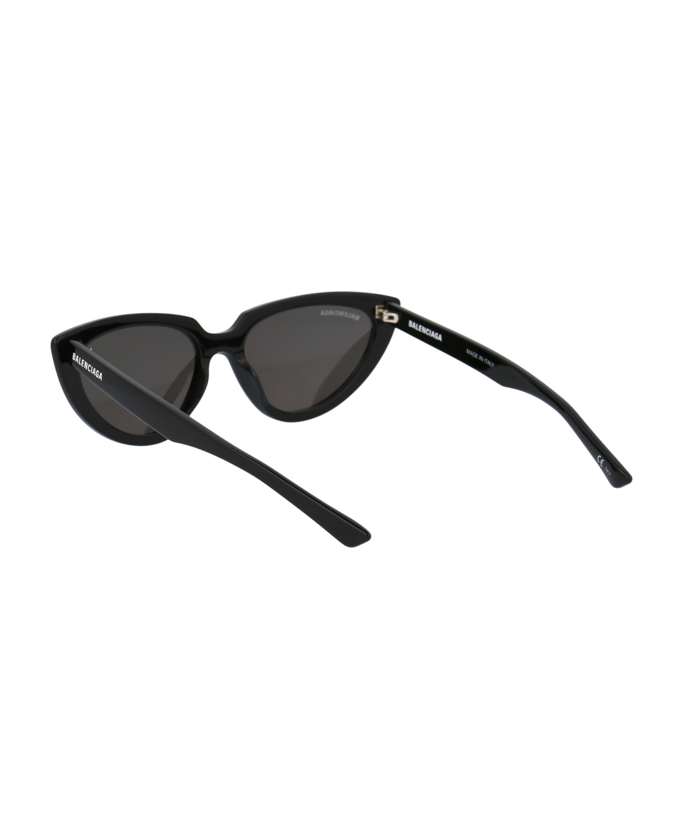 Balenciaga Eyewear Bb0182s Sunglasses - 001 BLACK BLACK GREY サングラス