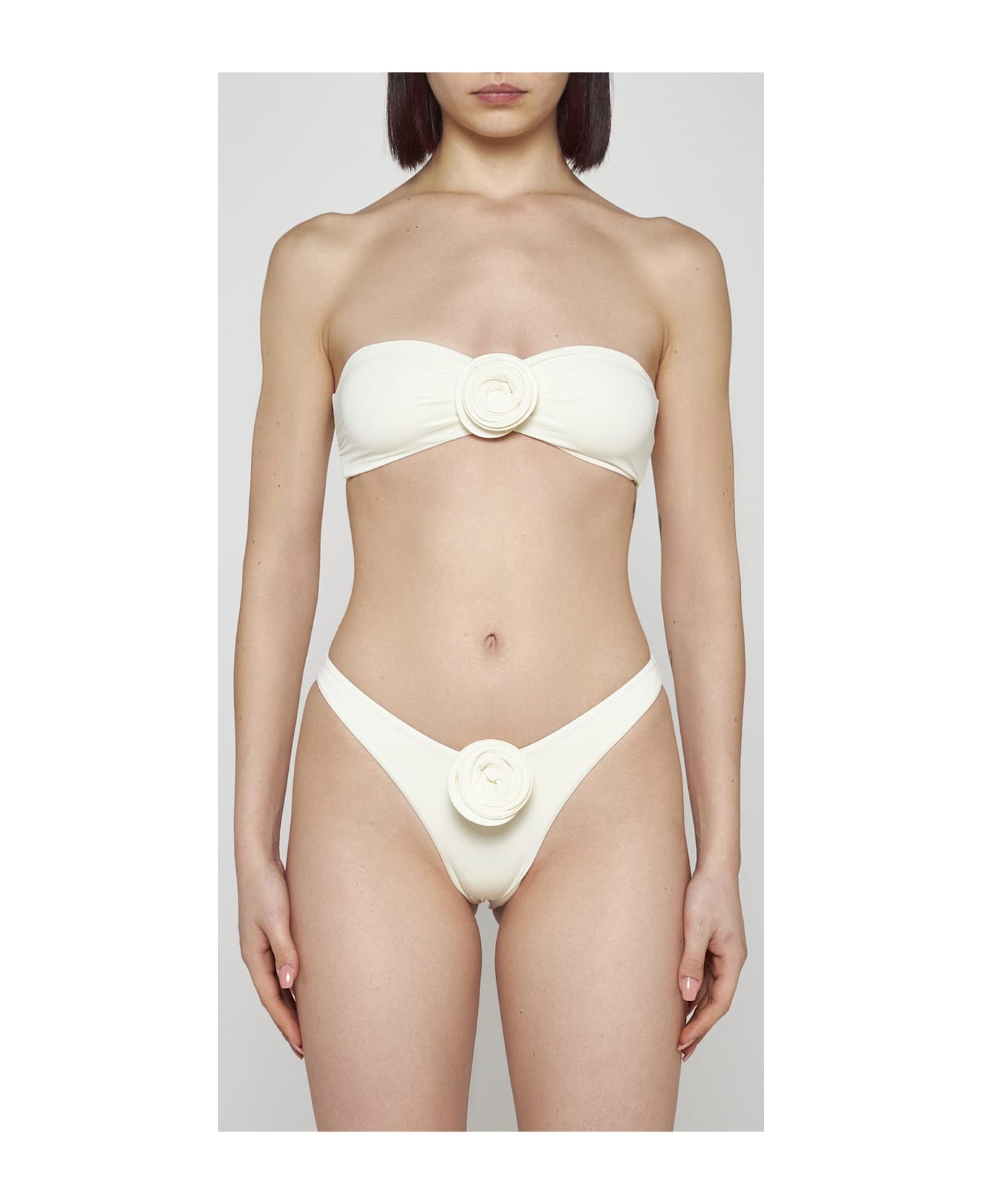 La Reveche Vesna 3d Roses Bikini - Ivory