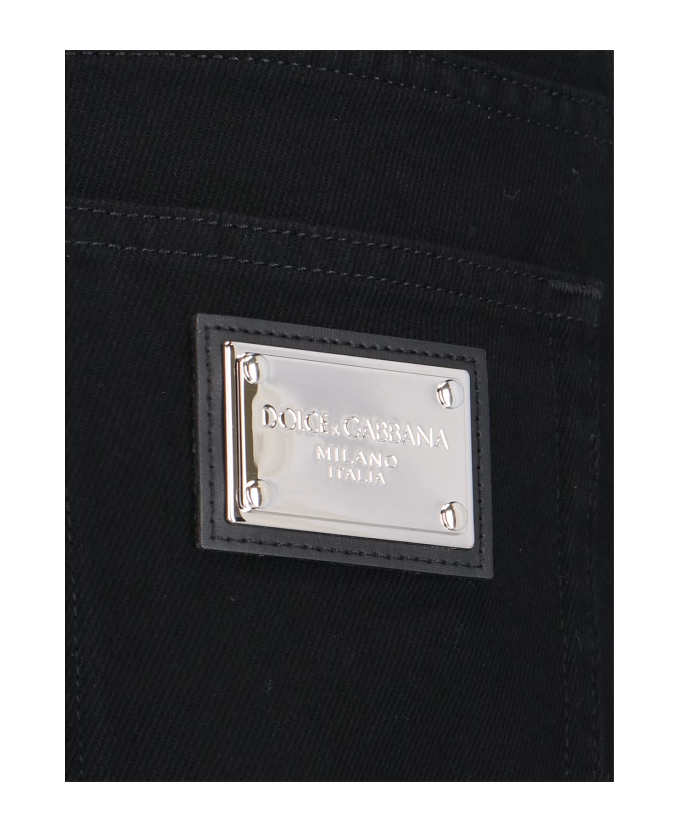 Dolce nero & Gabbana Straight Leg Jeans - Black