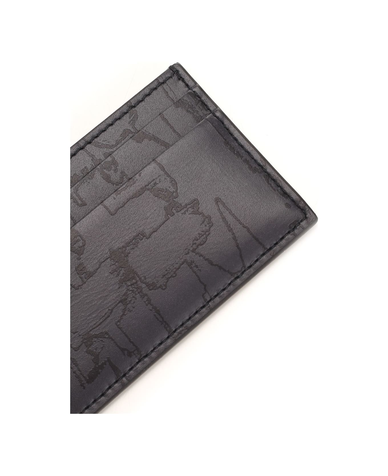 Alexander McQueen Black Leather Card Holder - Black
