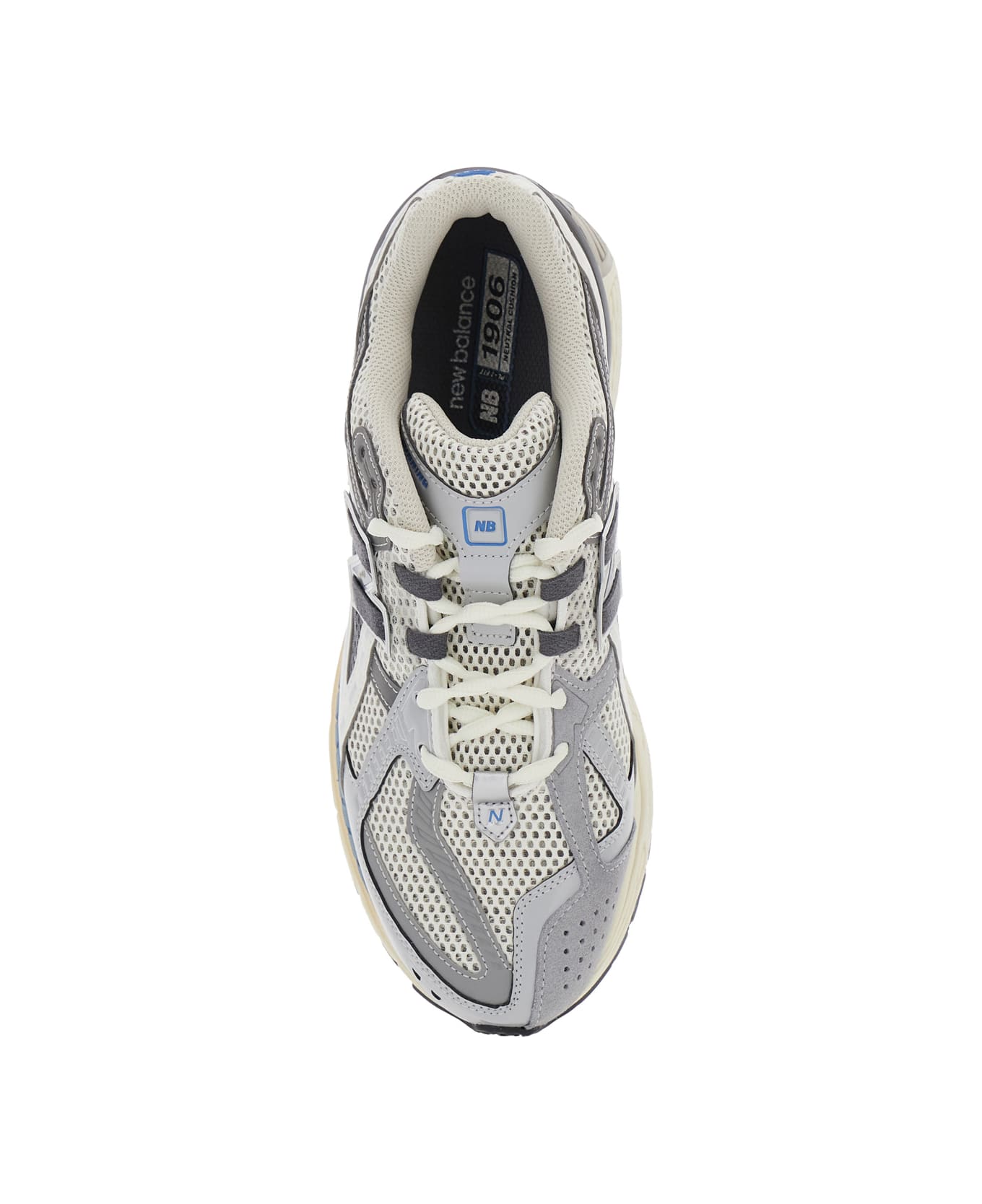 New Balance '1906r' Grey Sneaker With Mesh Design And Side Logo In Synthetic Fiber Unisex - Grey