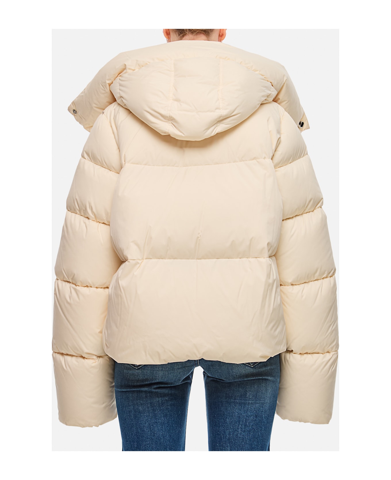 SportMax Beira Short Down Jacket - Beige