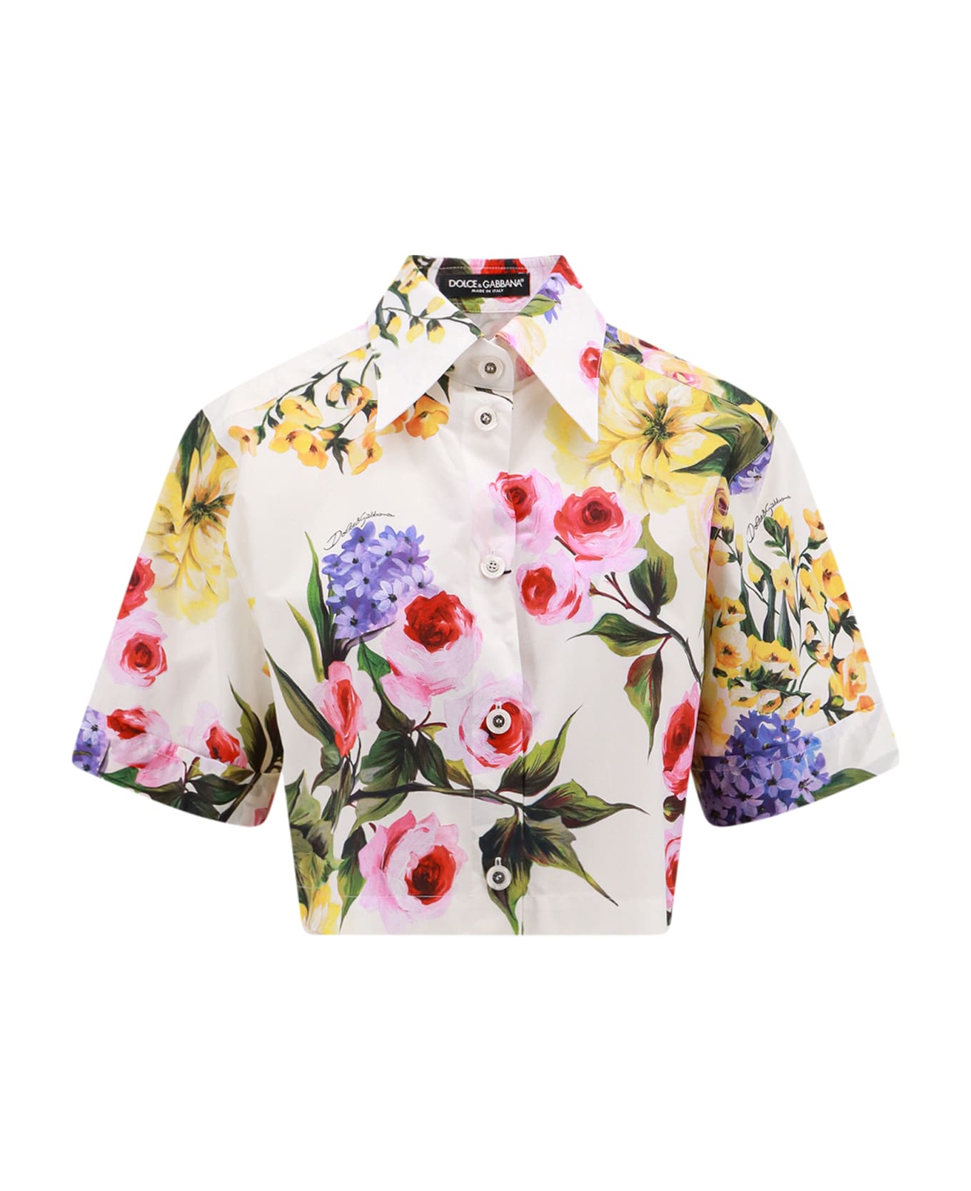 Dolce & Gabbana Cotton Poplin Shirt - Multicolor