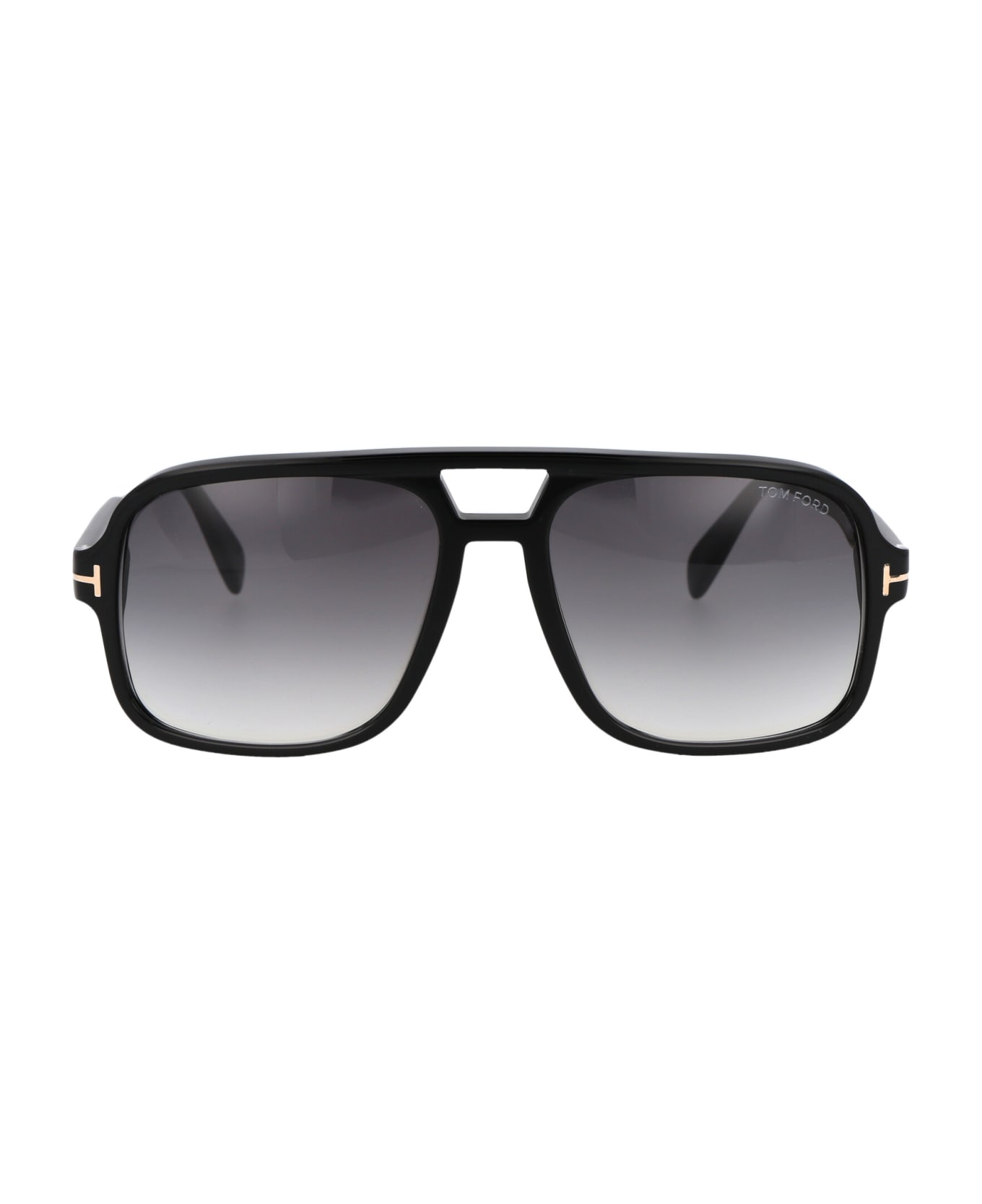 Tom Ford Eyewear Falconer-02 Sunglasses - 01B Nero Lucido / Fumo Grad