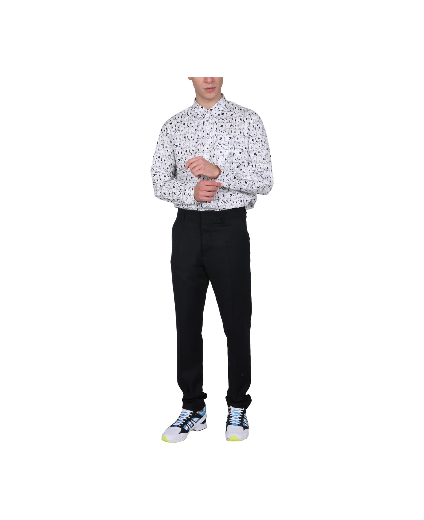 Comme des Garçons Shirt X Kaws Print Shirt - WHITE