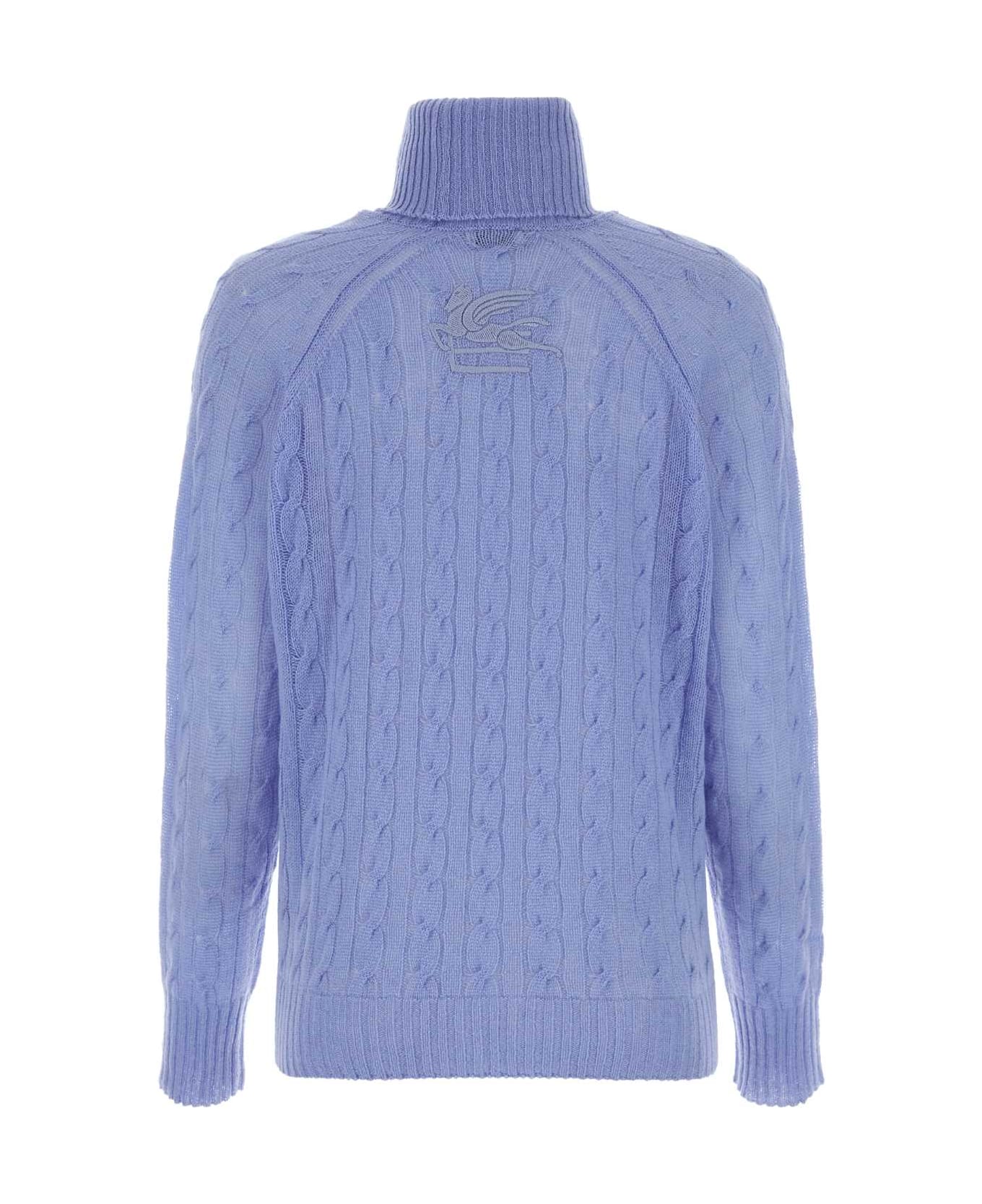 Etro Powder Blue Cashmere Sweater - LIGHTBLU
