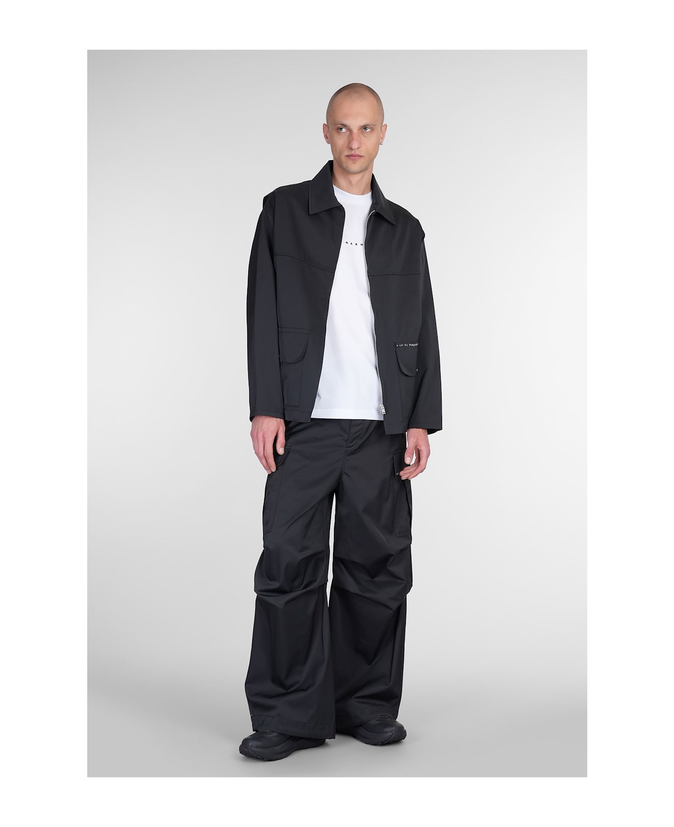 Marni Casual Jacket In Black Polyester - black