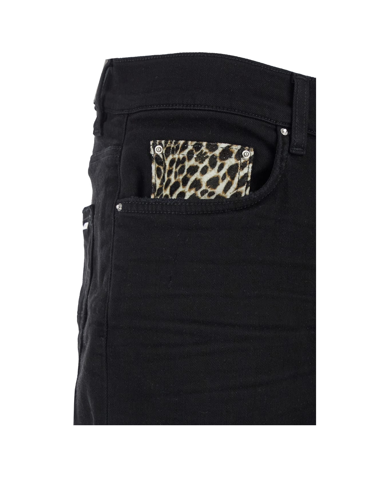 AMIRI Leopard Mx1 Jean - BLACK