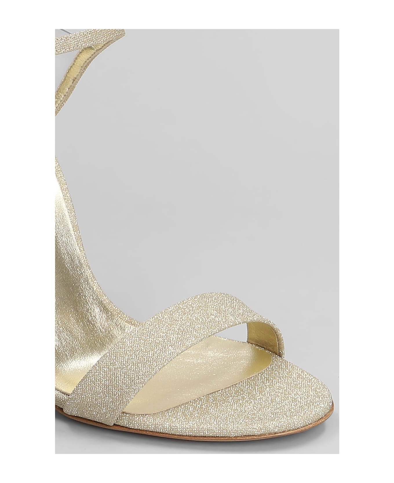 Casadei Sandals In Gold Glitter - gold サンダル