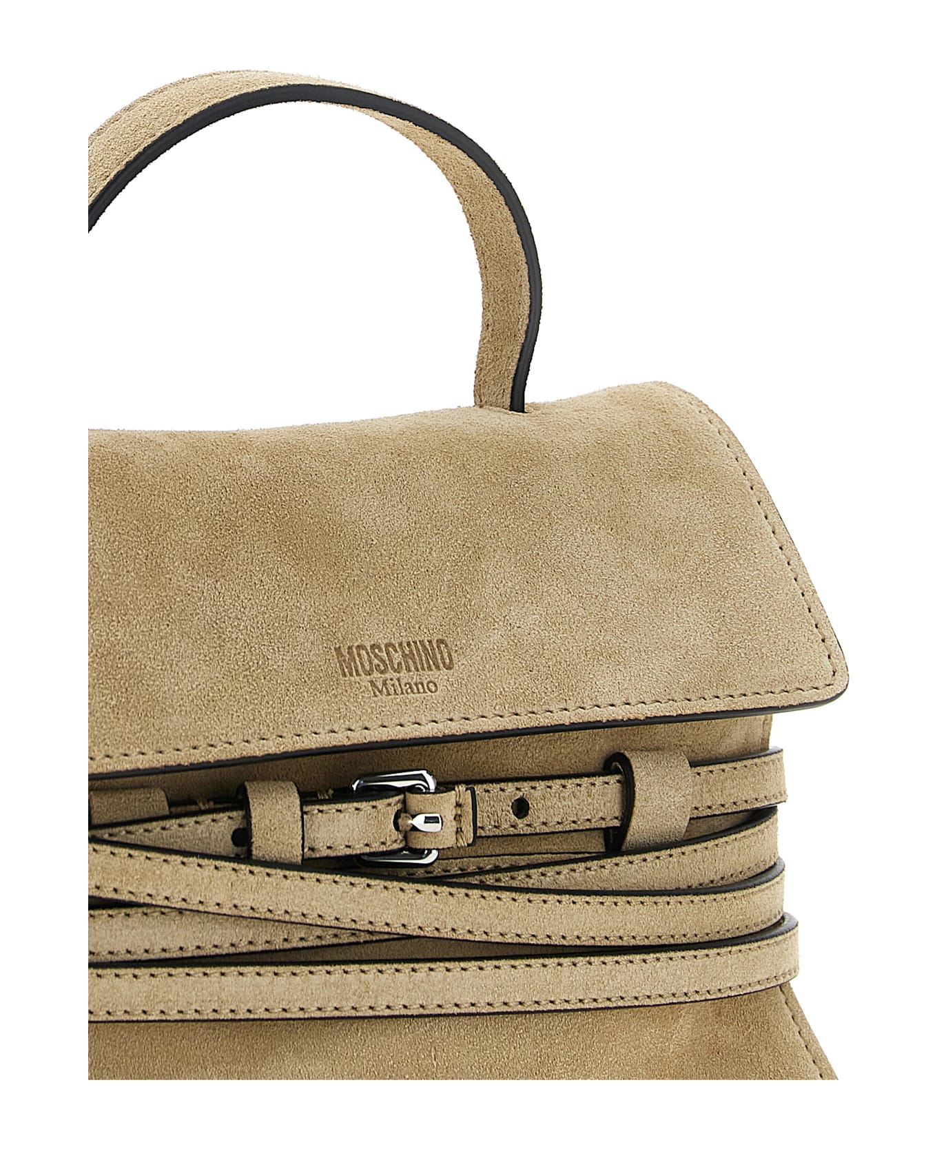 Moschino 
tie Me
 Small Handbag - Beige