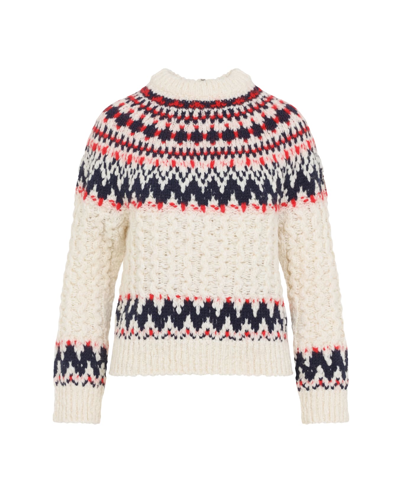 Moncler Grenoble Virgin Wool Pullover - White