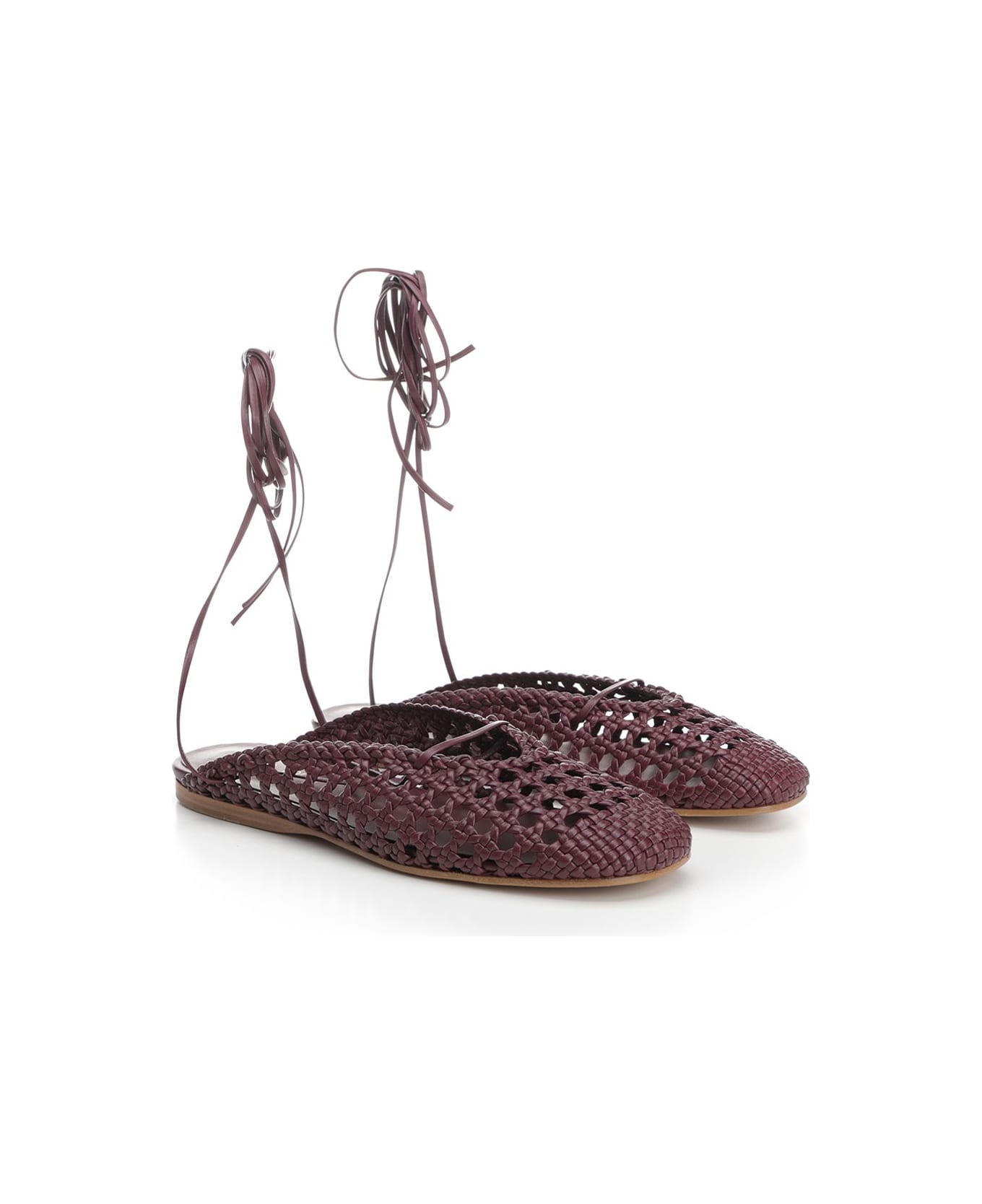 Forte_Forte Leather Mule - Ruby