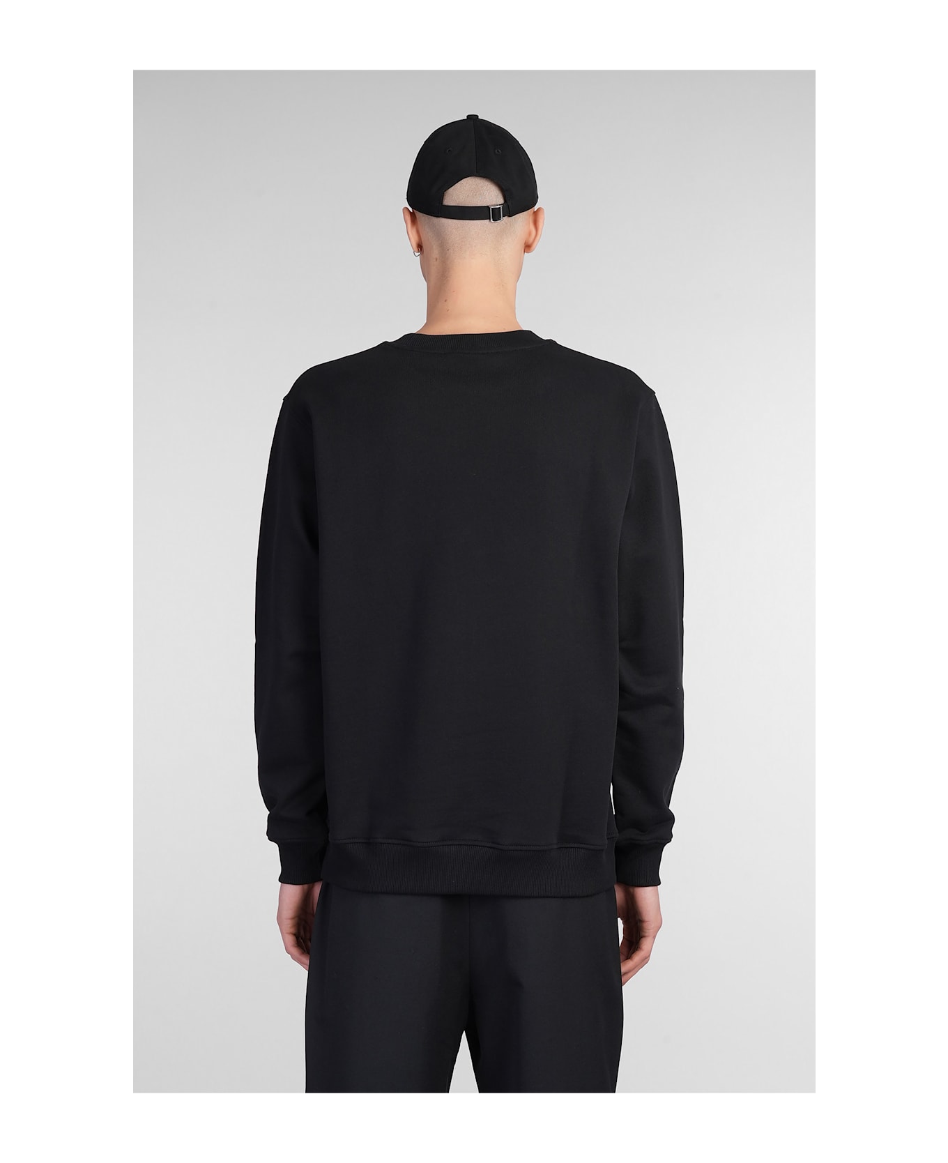 Drôle de Monsieur Sweatshirt In Black Cotton - black