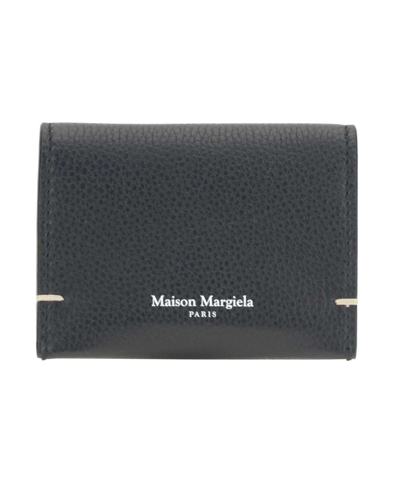 Maison Margiela Leather Card Holder - BLACK