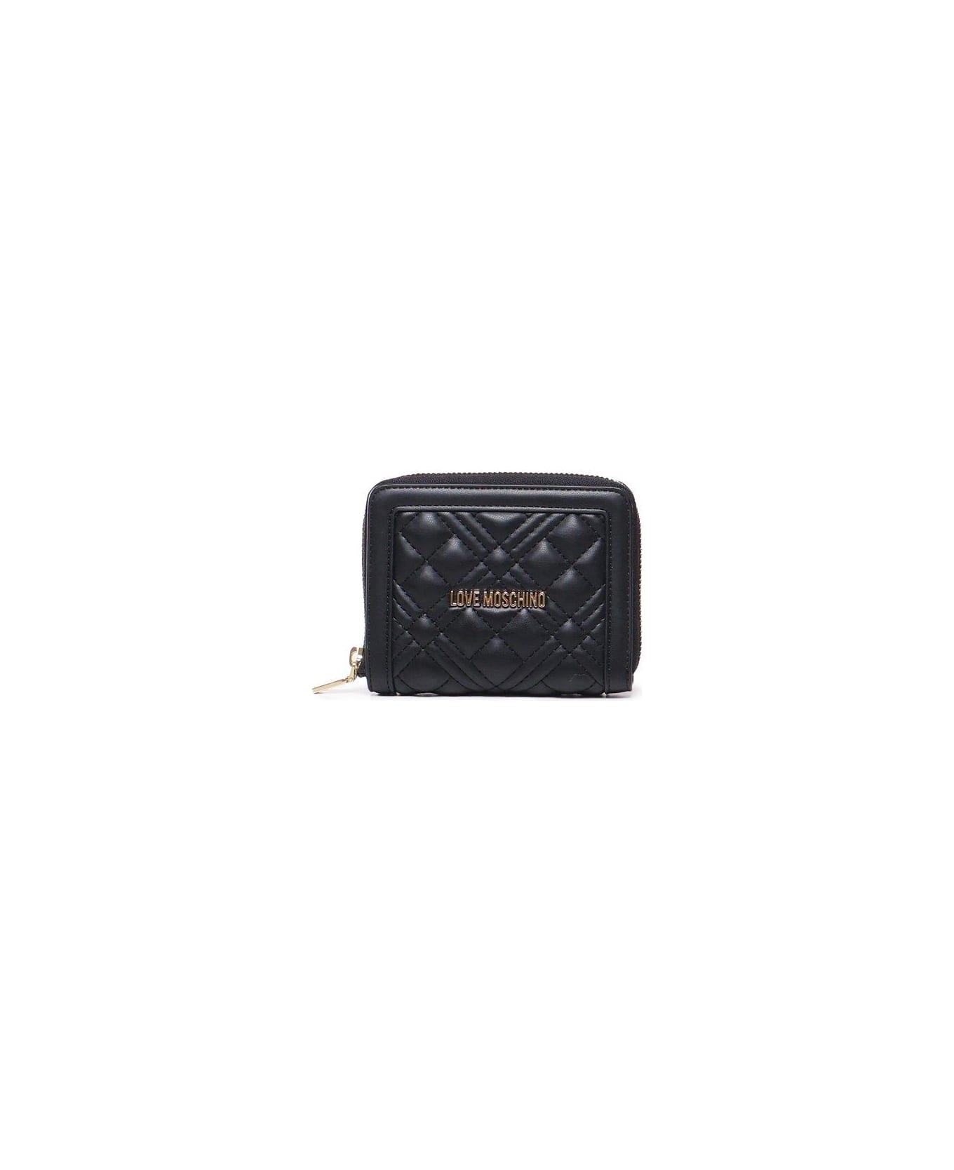 Love Moschino Quilted Zip Around Wallet - At a glance