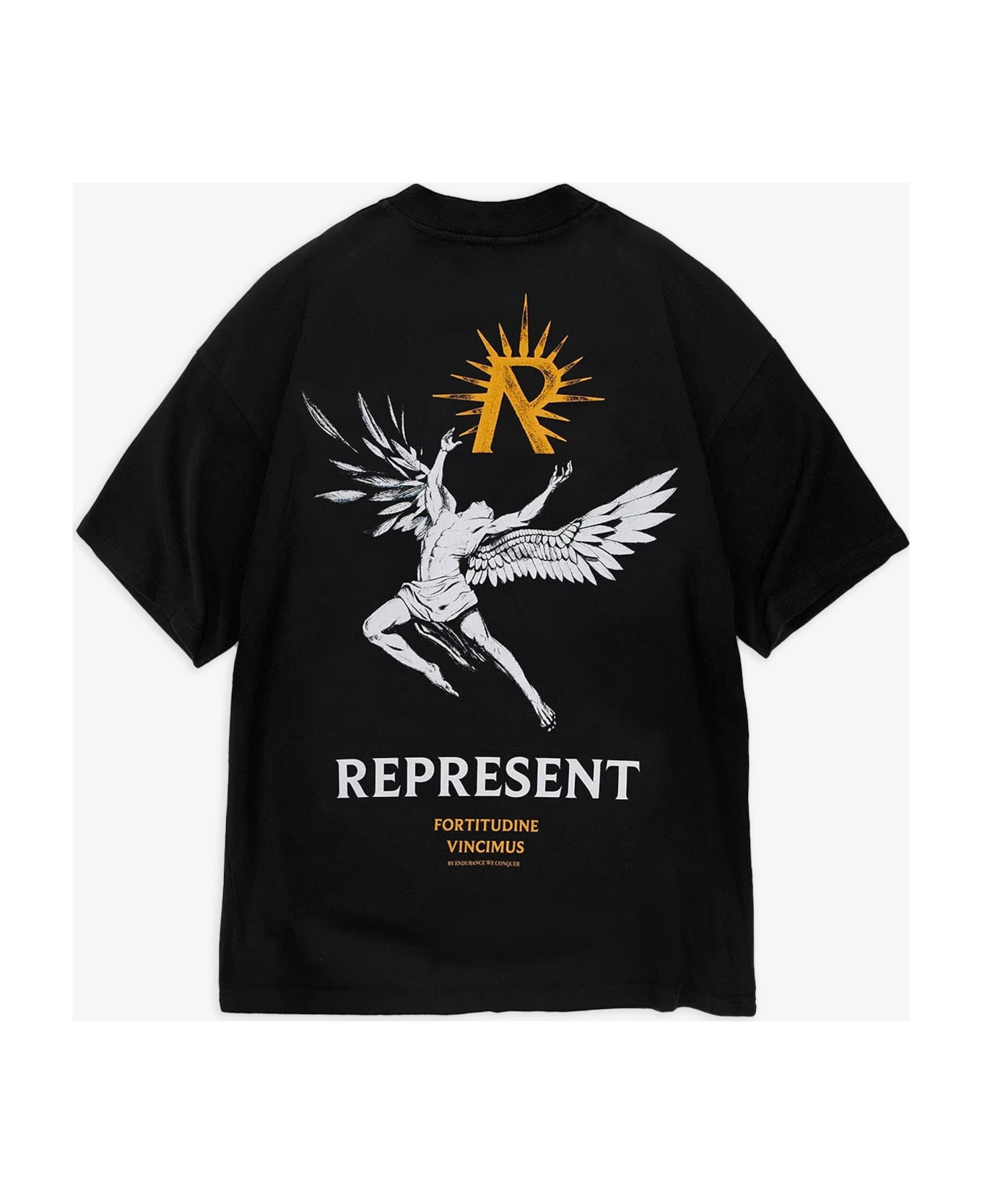 REPRESENT Icarus T-shirt Black cotton Icarus t-shirt with short sleeves - Icarus T-Shirt - Nero