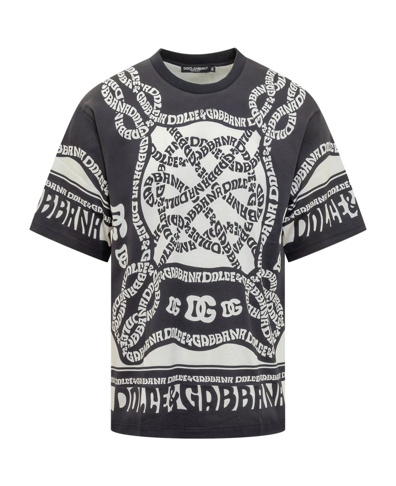Dolce & Gabbana Marina T-shirt - DG MARINA FDO BCO NATURALE
