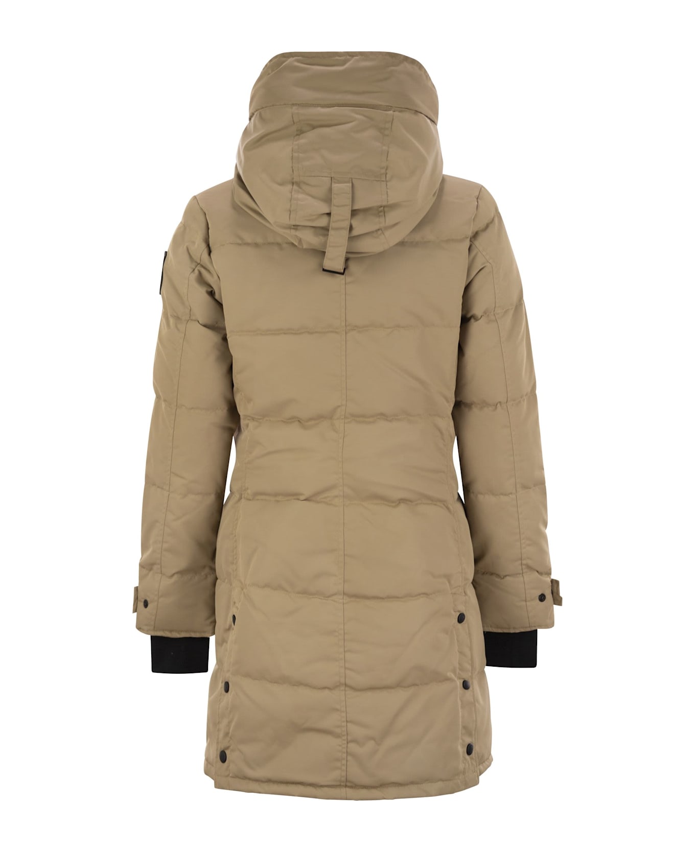 Canada Goose Shelburne - Padded Parka With Black Bagde - Sand