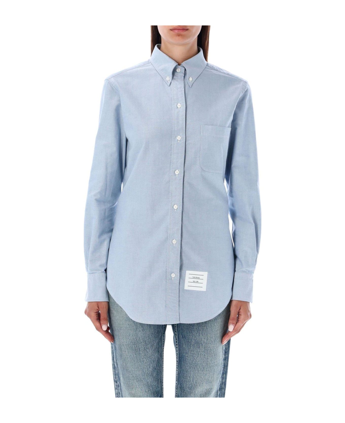Thom Browne Oxford Button-up Shirt - Clear Blue