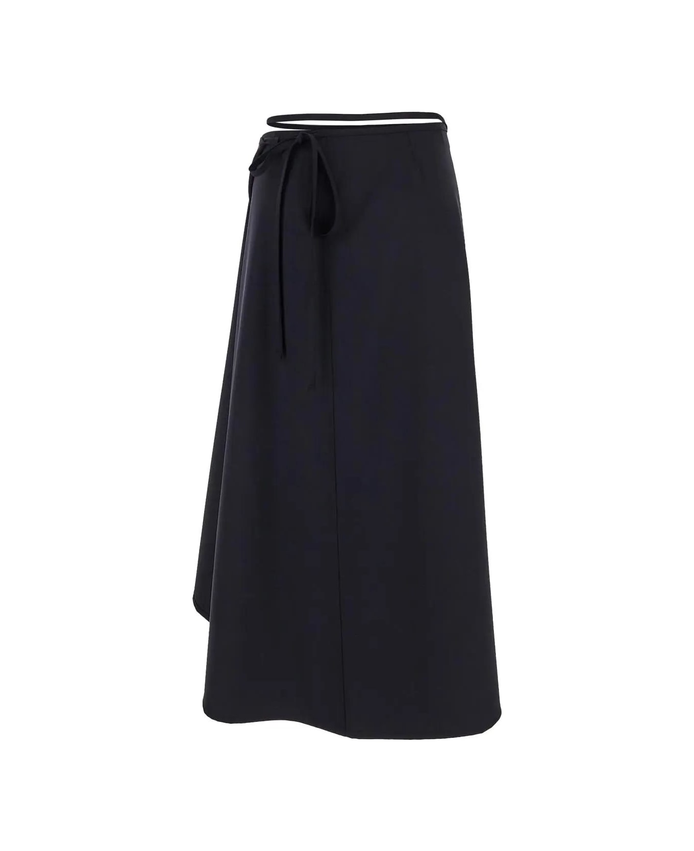 Lemaire Wool Skirt - Jet Black