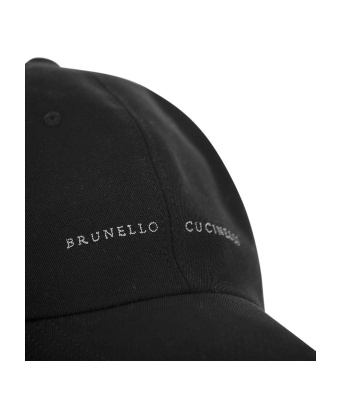 Brunello Cucinelli Cotton Canvas Baseball Cap - Black 帽子