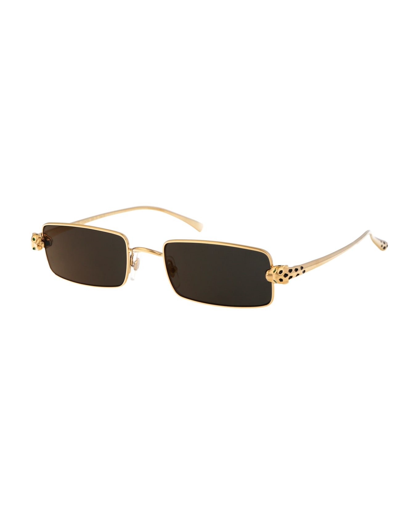 Cartier Eyewear Ct0473s Sunglasses - 001 GOLD GOLD GREY サングラス