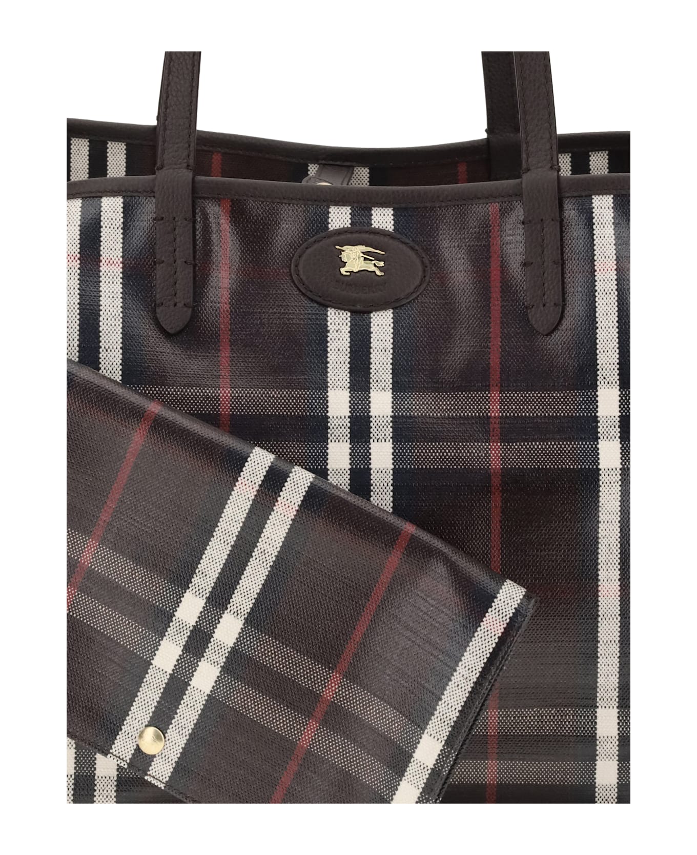 Burberry Medium Highlands Tote Bag - BORDEAUX