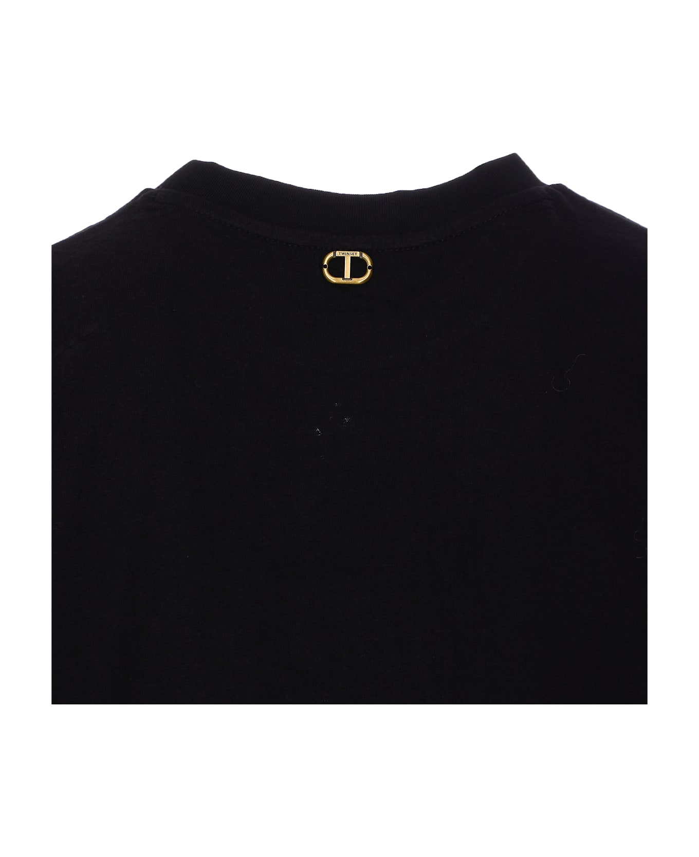 TwinSet Embroidered T-shirt - Black