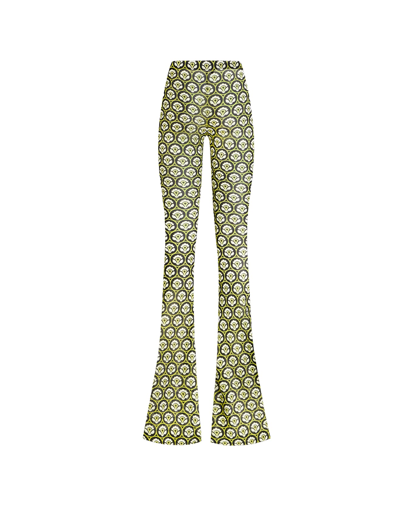 Etro Green Printed Jersey Trousers - Green ボトムス