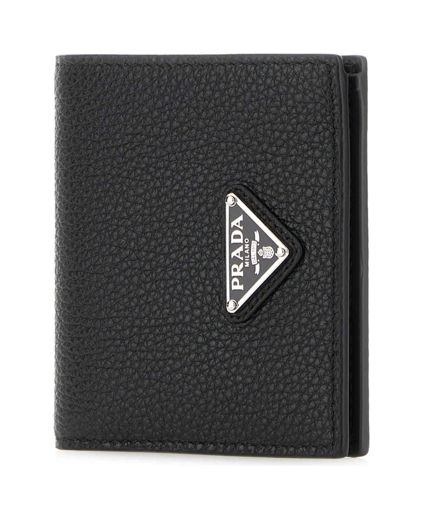 Prada Black Leather Wallet - NERO