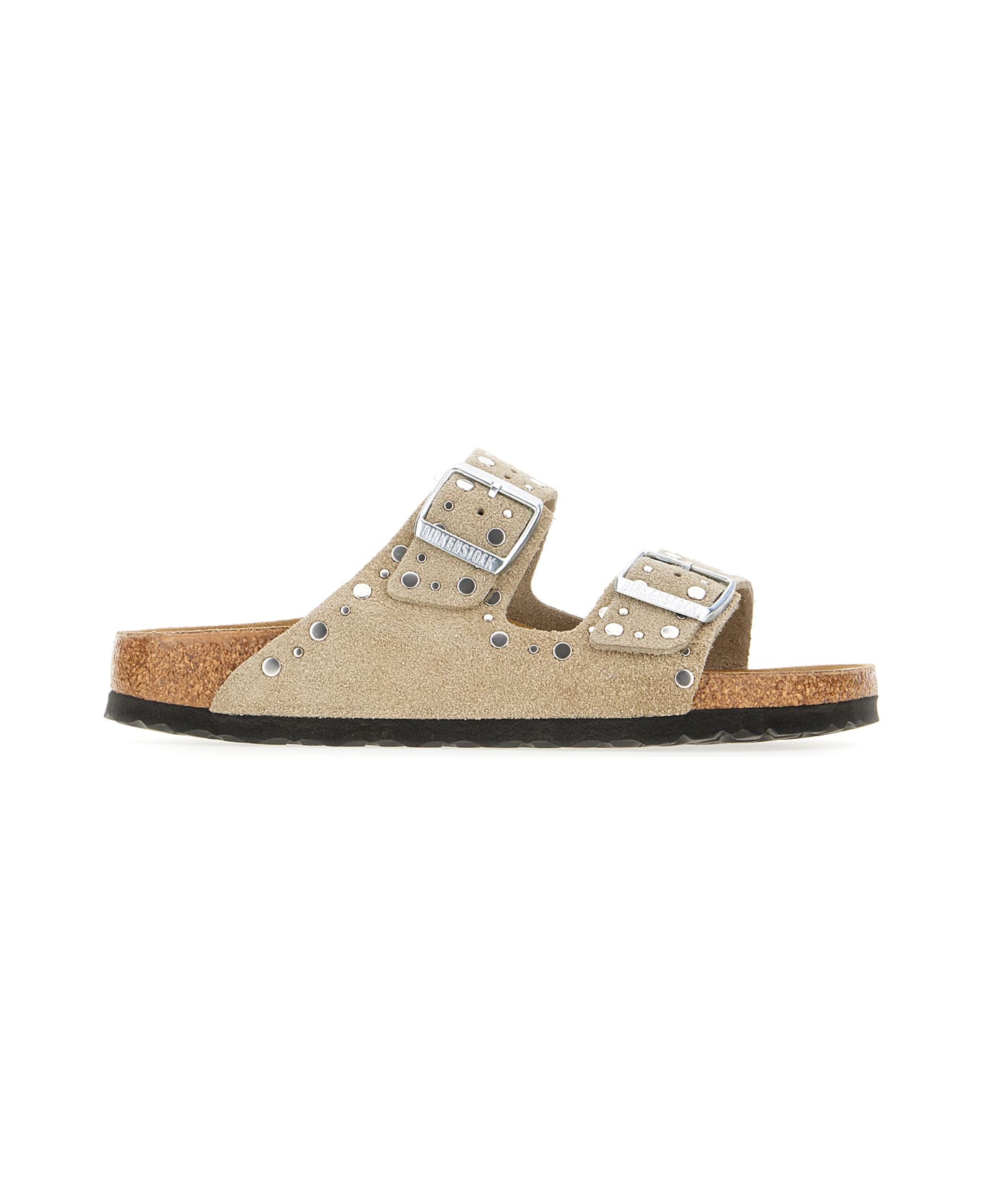 Birkenstock Dove Grey Suede Arizona Sandals - TAUPE