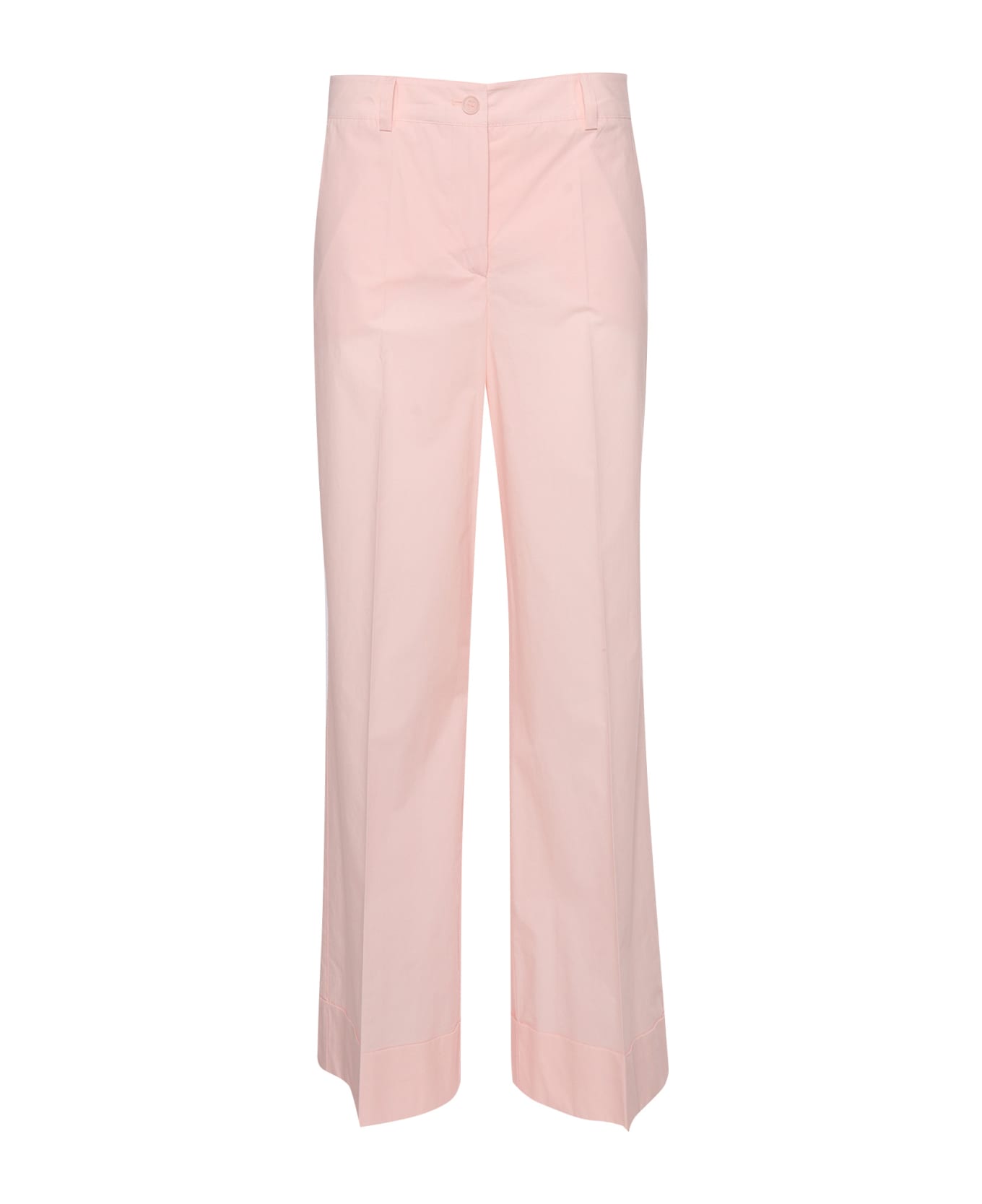 Parosh Pink Cotton Trousers - PINK