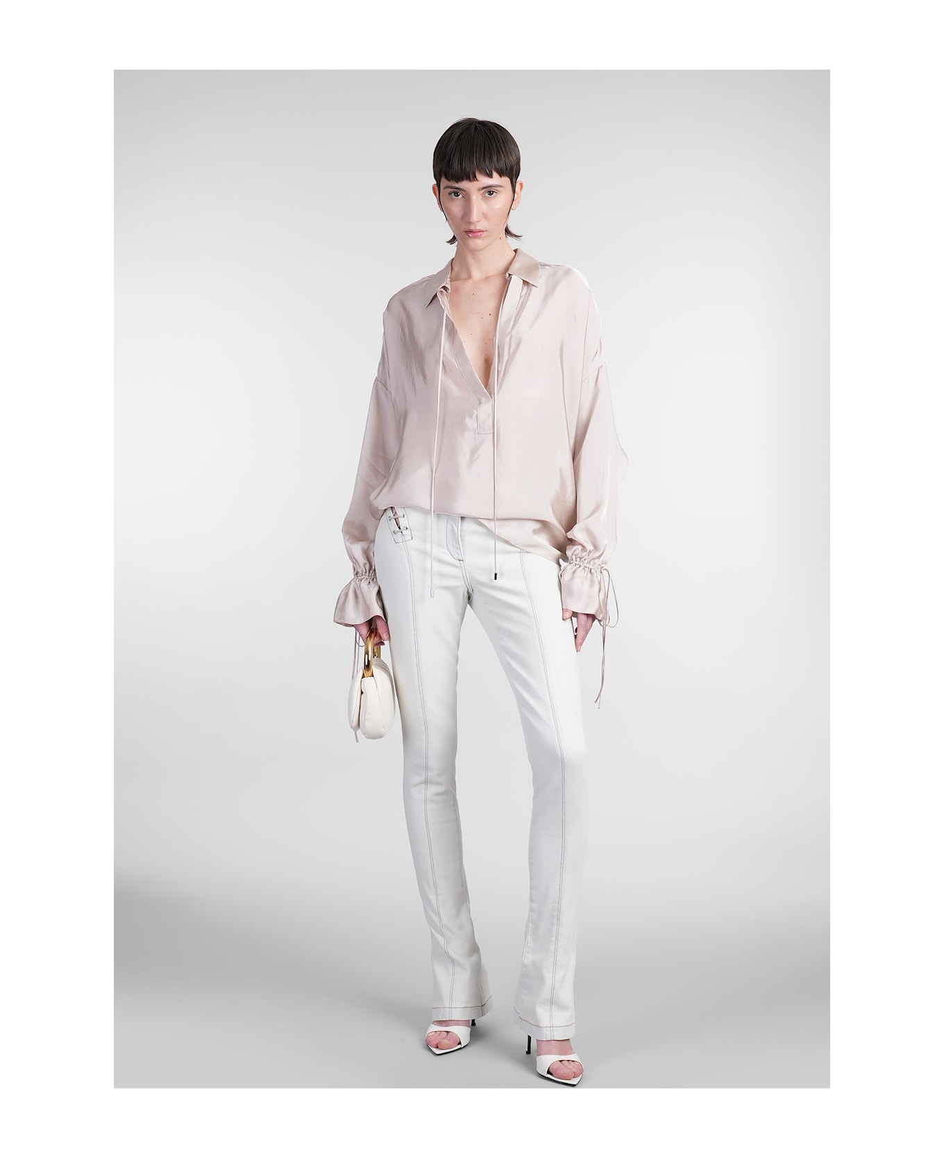 Blumarine Blouse In Rose-pink Viscose - rose-pink