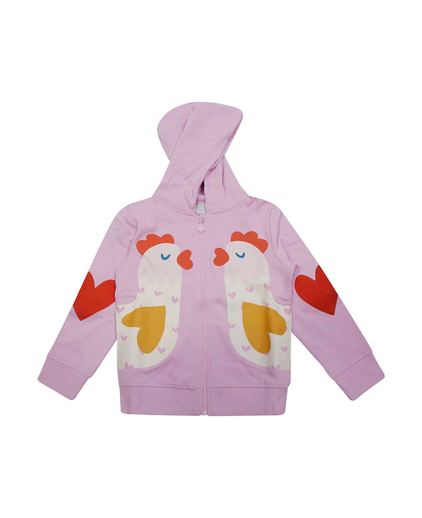 Stella McCartney Graphic Printed Zipped Hoodie - Rosa 