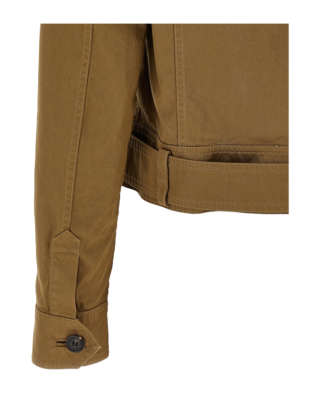 Saint Laurent Canvas Jacket - Brown
