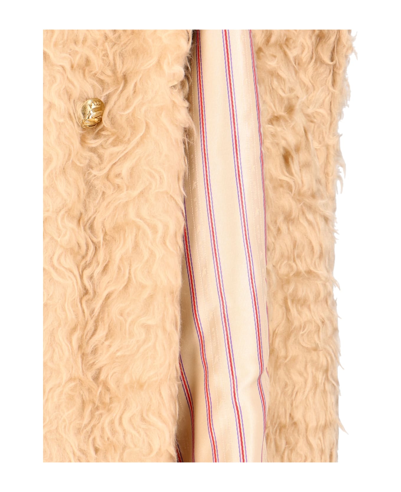 Etro Long Double-breasted Coat - Beige
