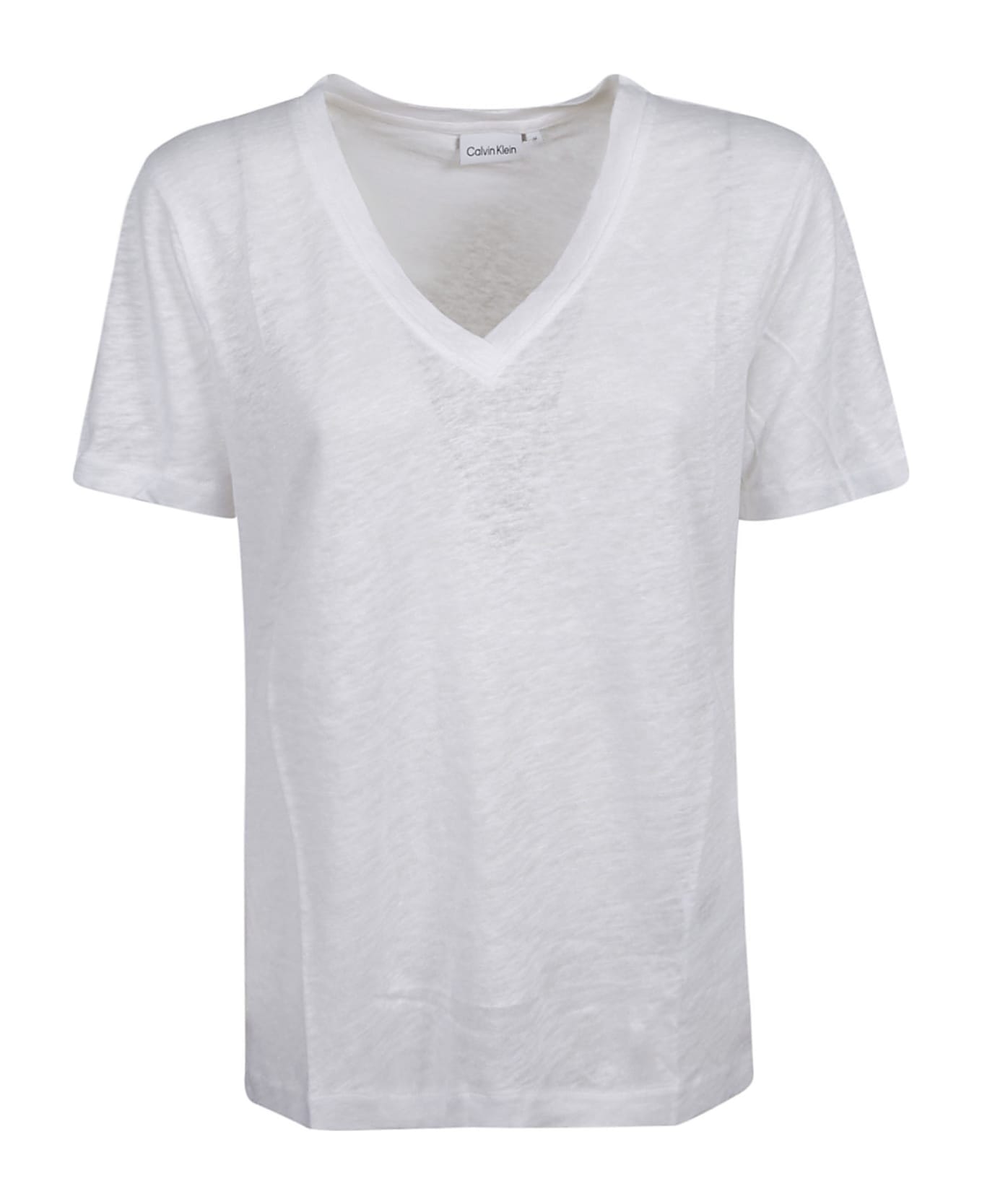 Calvin Klein V-neck T-shirt - White Tシャツ