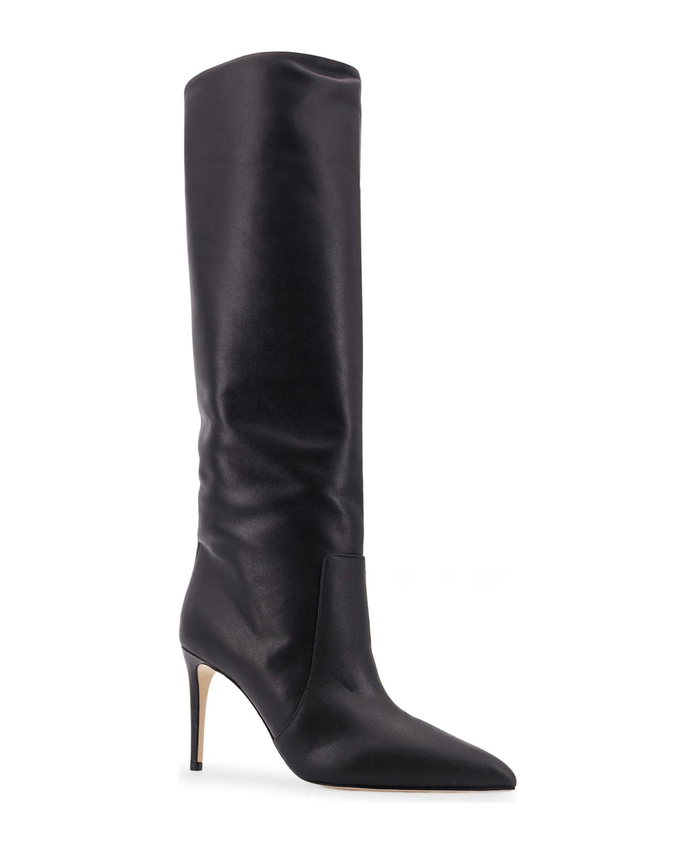 Paris Texas Stiletto Leather Boots - Black