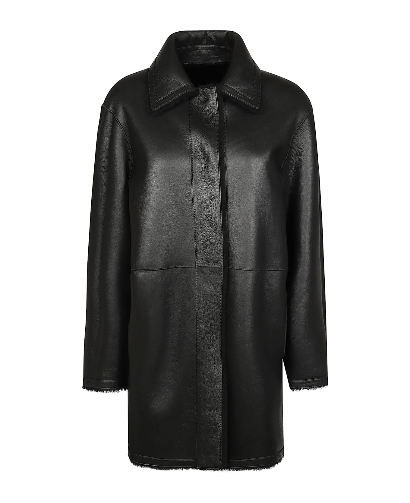 Desa 1972 Shearling Coat - Black