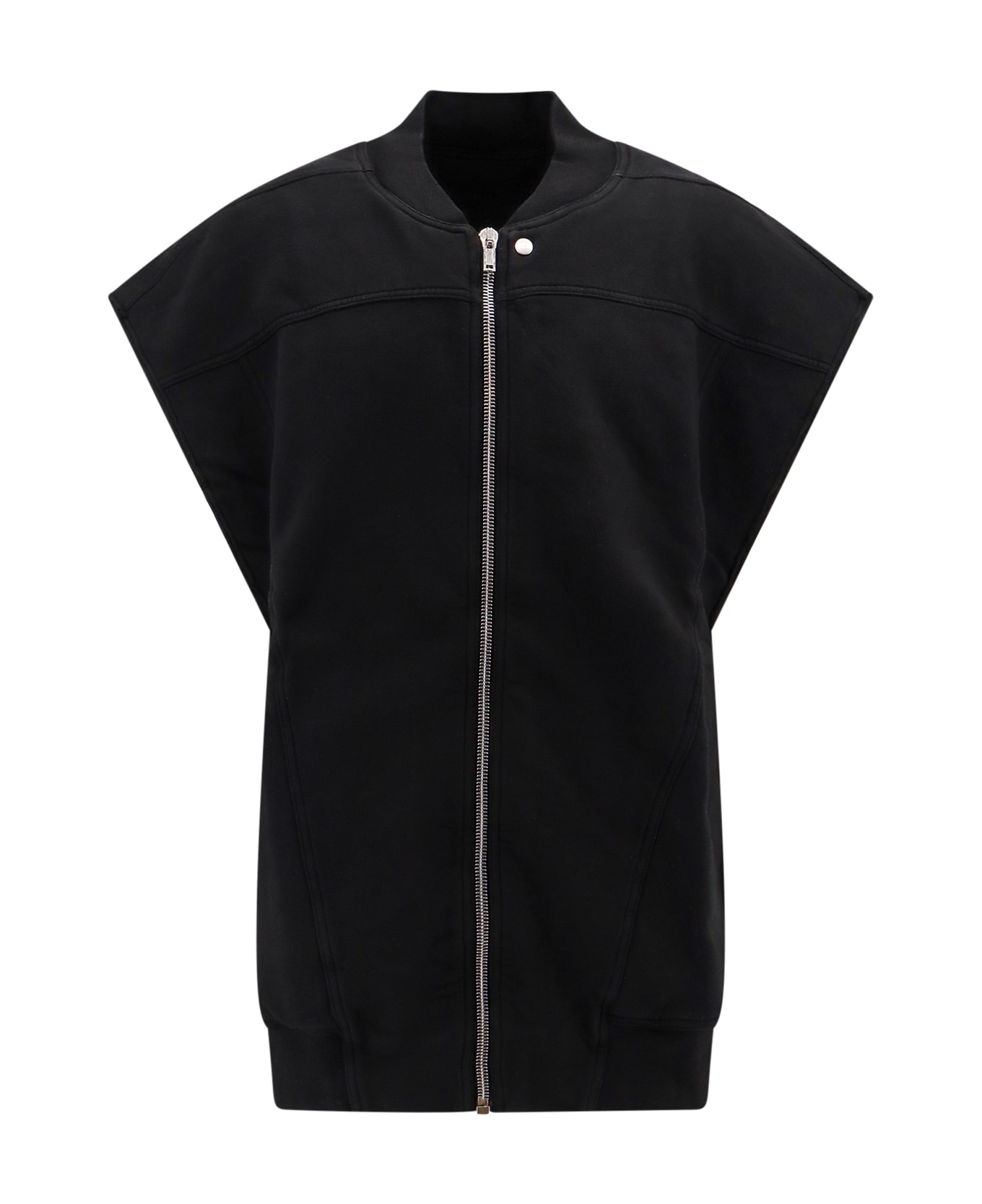 DRKSHDW Zip-up Vest - Black フリース