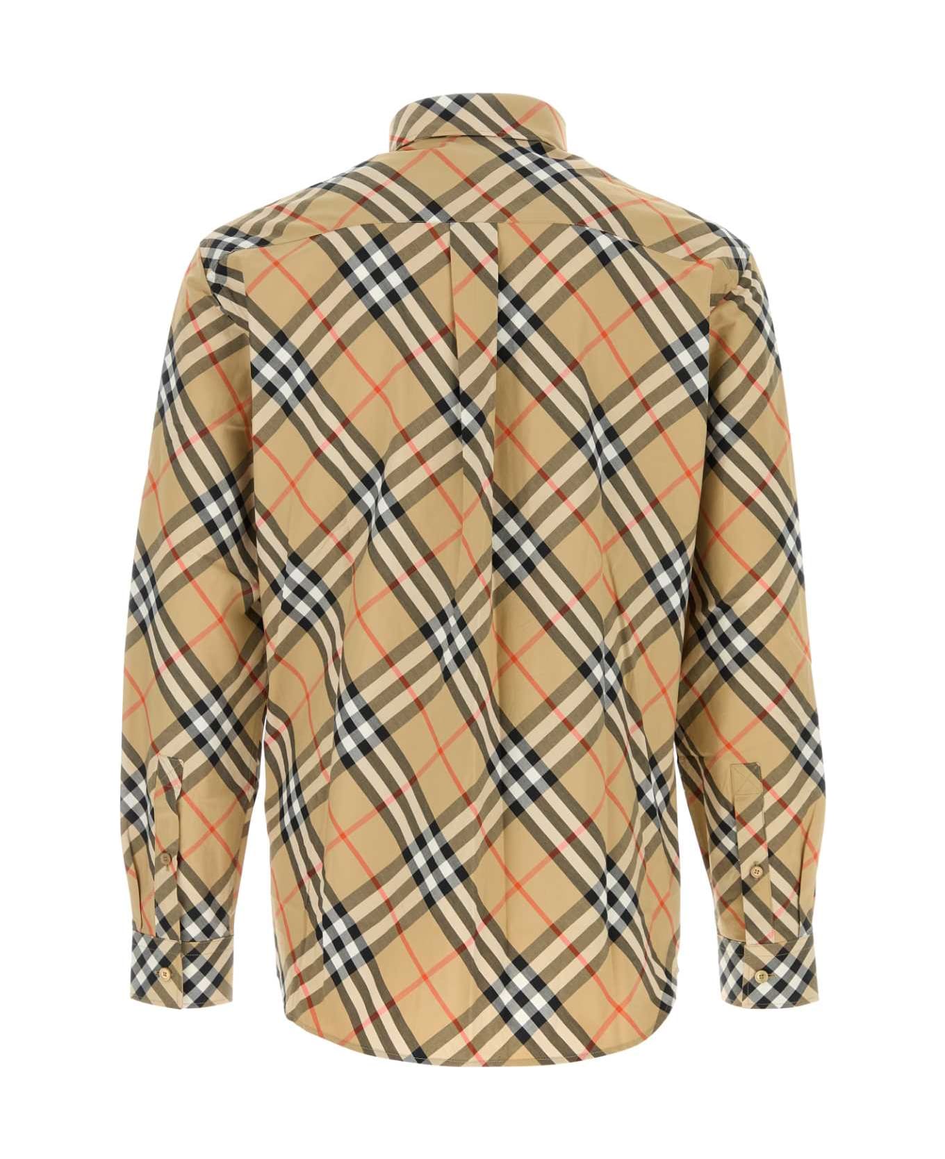 Burberry Printed Poplin Shirt - SANDIPCHECK