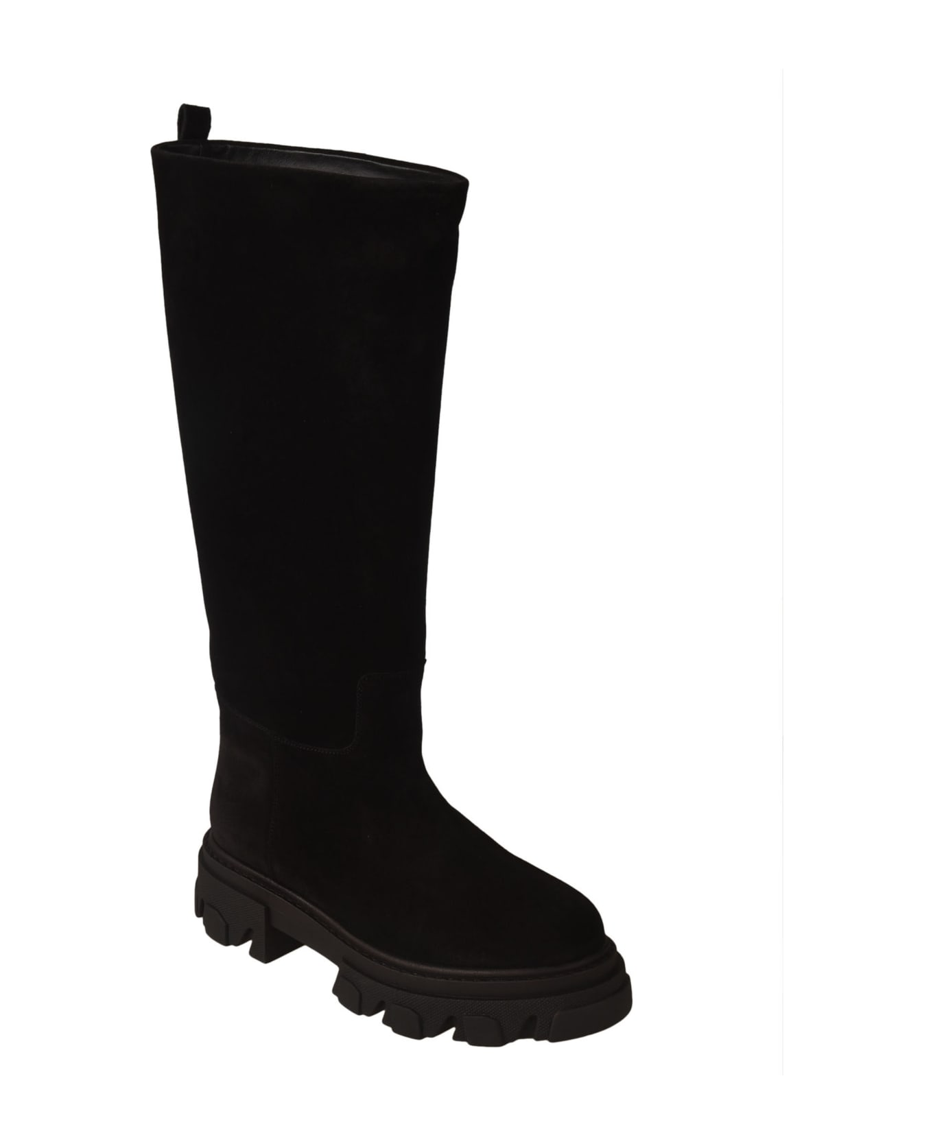 GIA BORGHINI Classic Fitted Over-the-knee Boots - Black