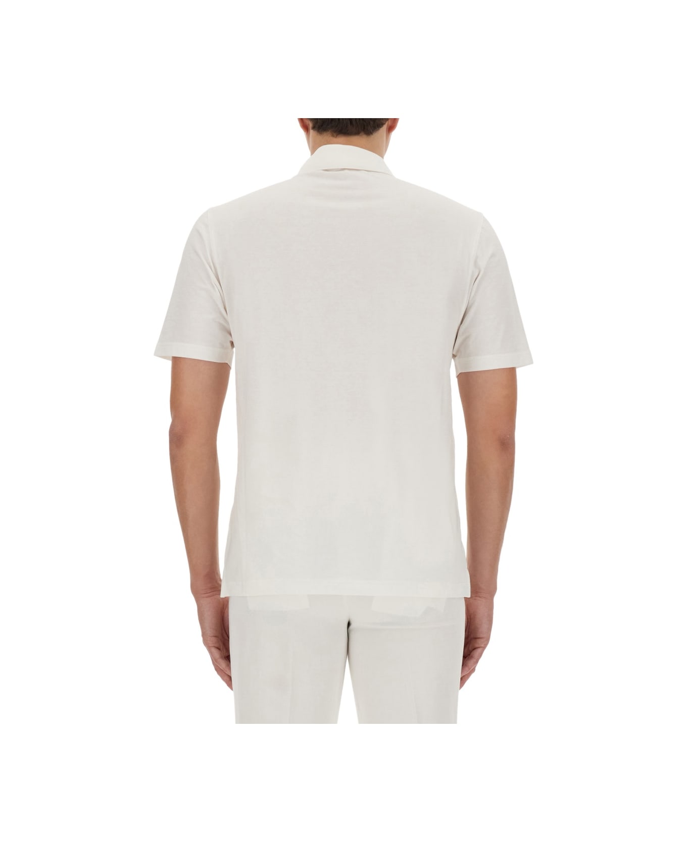 Lardini Regular Fit Polo Shirt - WHITE ポロシャツ