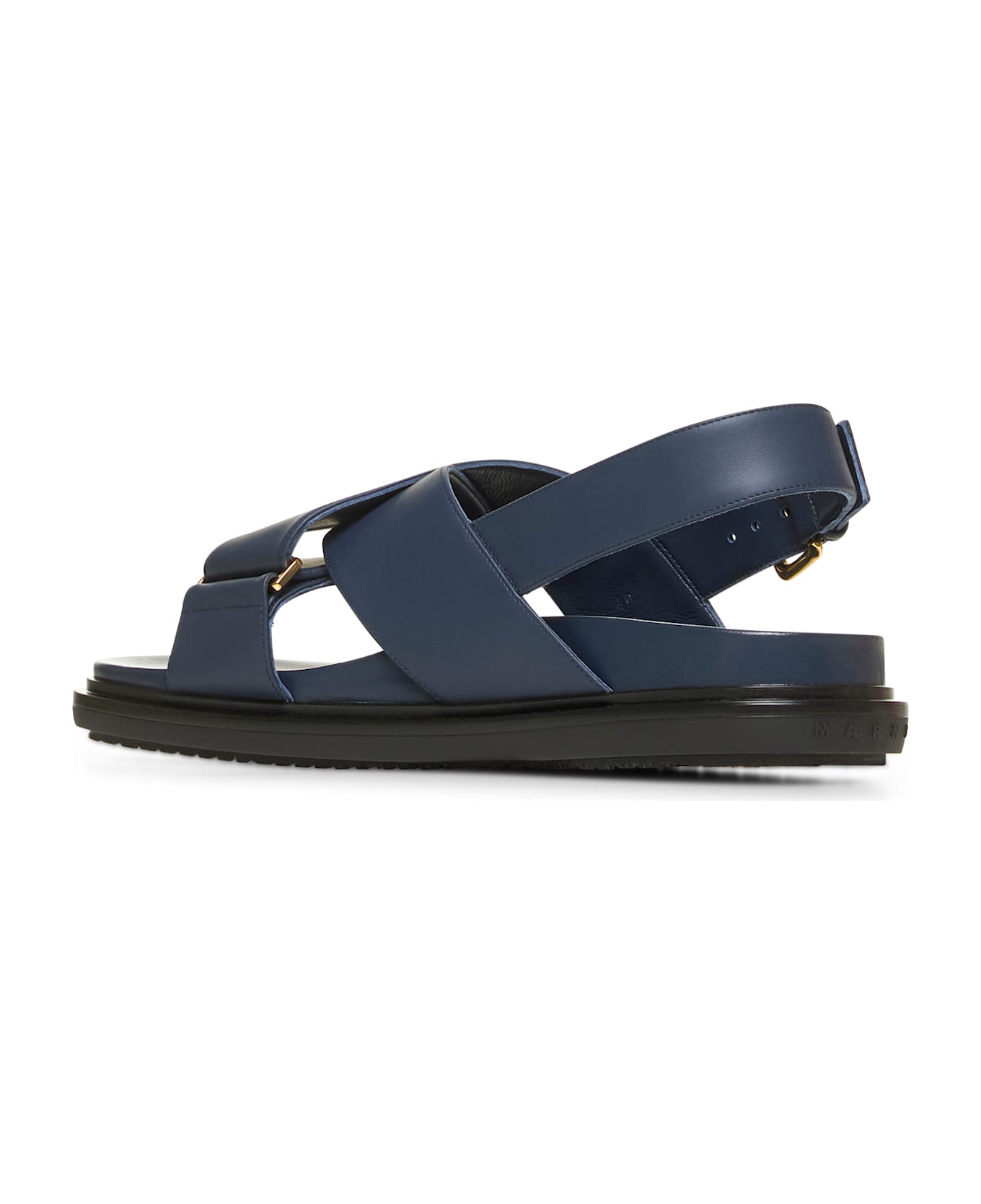 Marni Blue Leather Fussbett Sandals Marni - Blue china