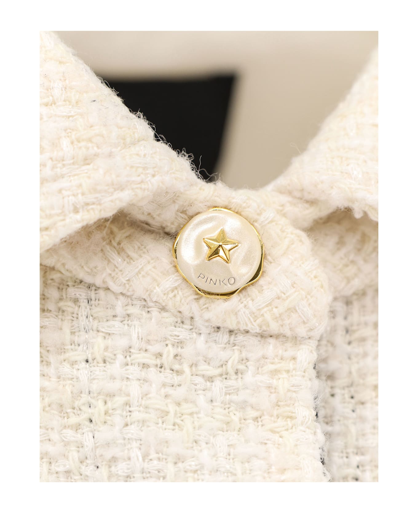 Pinko Ghiacciolo Tweed Jacket - White